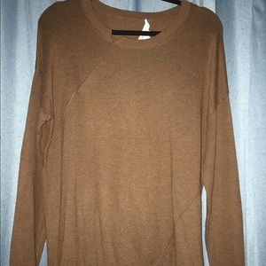 Brown BCBG Sweater-size M/L- black elbow patch